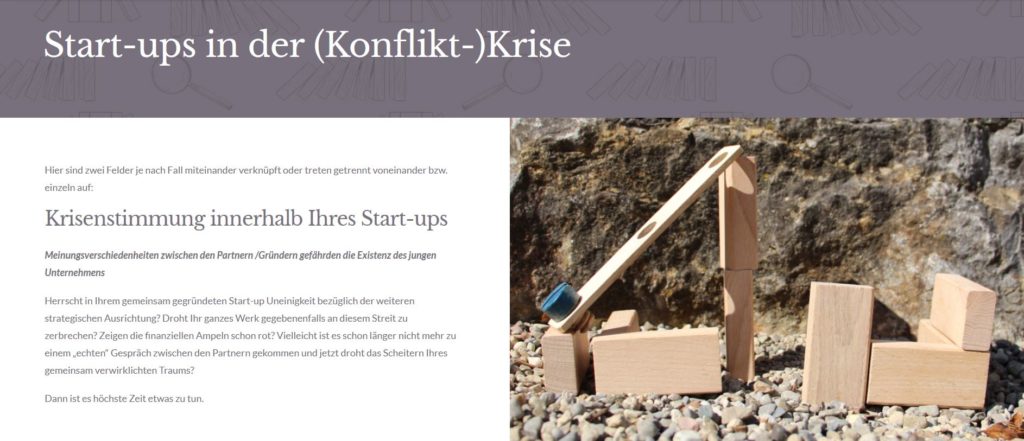 MZ Meditation, hilft u.a. Startups in einer (Konflikt-) Krise